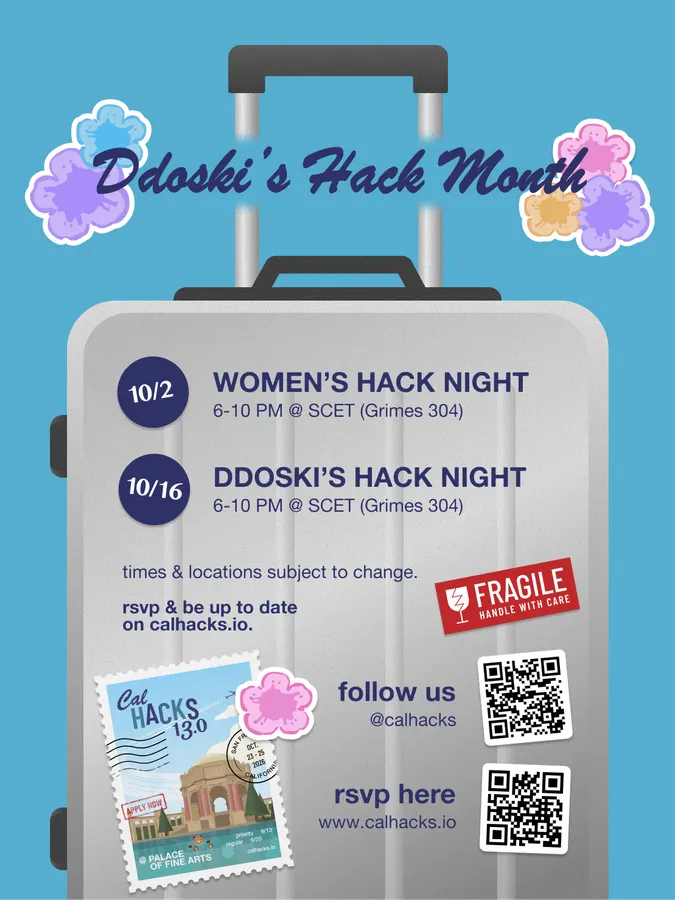 Ddoski's Hack Month event poster