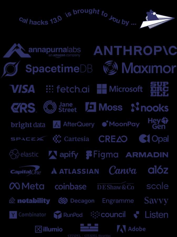 Sponsor wall lockup, navy